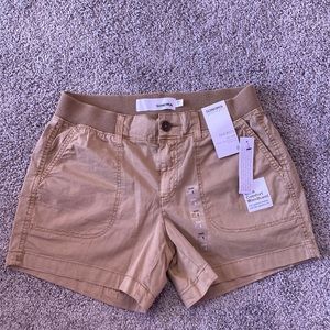 NWT Sonoma Elastic Waistband Shorts in Tan/Khaki